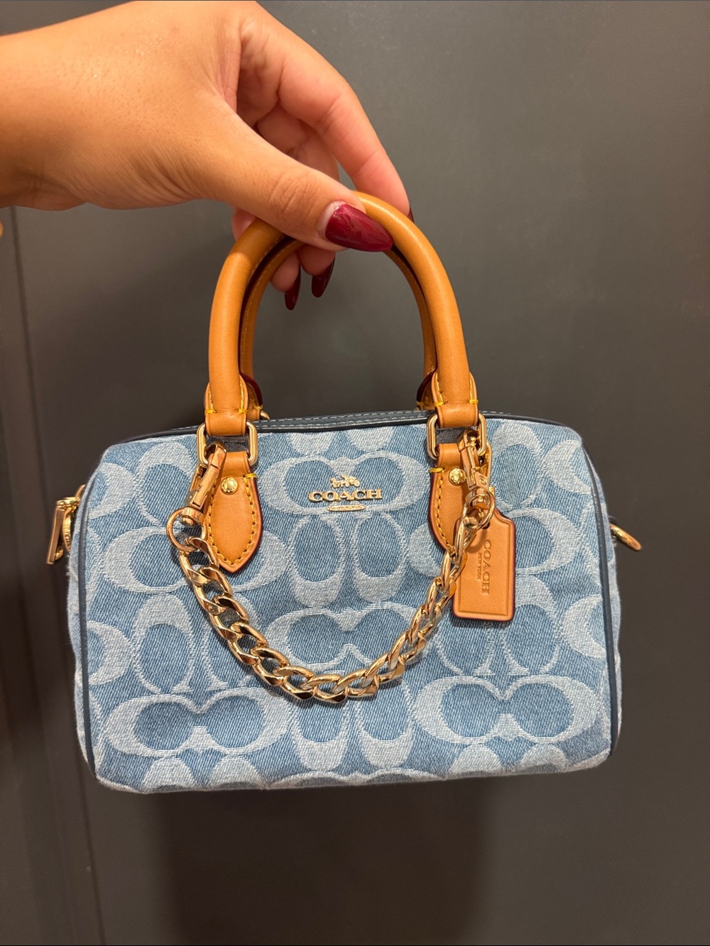Coach mini denim Rowan BRAND NEW